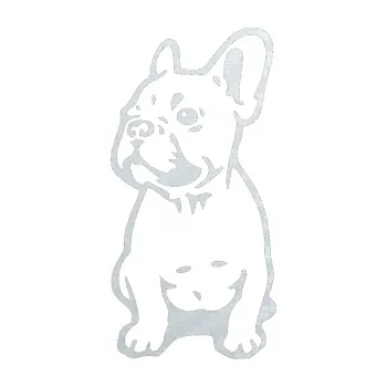 Polep vozidla SAMOLEPKA Pes 070 levá Francouzský buldoček (51 - 3D karbon bílý) NA AUTO, NÁLEPKA, FÓLIE, POLEP, TUNING, VLASTNÍ TEXT, TISK, AUTOSAMOLEPKY.cz, POLEPY, OBRÁZEK, LOGO, SAMOLEPKY