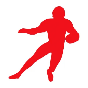 Polep vozidla SAMOLEPKA Americký fotbal 008 pravá (10 - červená) NA AUTO, NÁLEPKA, FÓLIE, POLEP, TUNING, VLASTNÍ TEXT, TISK, AUTOSAMOLEPKY.cz, POLEPY, OBRÁZEK, LOGO, SAMOLEPKY