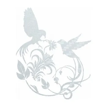 Samolepící dekorace SAMOLEPKA Květina dekor 006 levá ptáčci (51 - 3D karbon bílý) NA AUTO, NÁLEPKA, FÓLIE, POLEP, TUNING, VLASTNÍ TEXT, TISK, AUTOSAMOLEPKY.cz, POLEPY, OBRÁZEK, LOGO, SAMOLEPKY