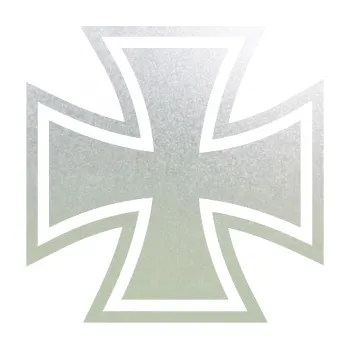 samolepka Maltézský kříž 001 (60 - pískované sklo) SAMOLEPKA NA AUTO, NÁLEPKA, FÓLIE, POLEP, TUNING, VLASTNÍ TEXT, TISK, AUTOSAMOLEPKY.cz, POLEPY, OBRÁZEK, LOGO, 3D STICKERS