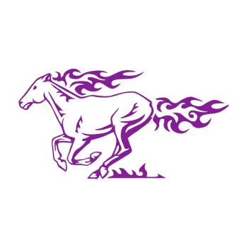 Samolepicí dekorace na vozidlo Animal flames 004 levá kůň (14 - fialová) SAMOLEPKA NA AUTO, NÁLEPKA, FÓLIE, POLEP, TUNING, VLASTNÍ TEXT, TISK, AUTOSAMOLEPKY.cz, POLEPY, OBRÁZEK, LOGO, 3D STICKERS