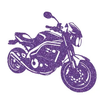 Polep vozidla SAMOLEPKA Motorka 055 pravá (87 - Ultra Metalic fialová) NA AUTO, NÁLEPKA, FÓLIE, POLEP, TUNING, VLASTNÍ TEXT, TISK, AUTOSAMOLEPKY.cz, POLEPY, OBRÁZEK, LOGO, SAMOLEPKY