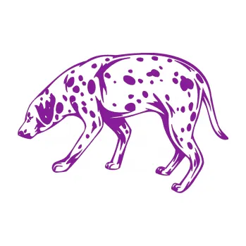 Polep vozidla SAMOLEPKA Pes 001 levá Dalmatin (14 - fialová) NA AUTO, NÁLEPKA, FÓLIE, POLEP, TUNING, VLASTNÍ TEXT, TISK, AUTOSAMOLEPKY.cz, POLEPY, OBRÁZEK, LOGO, SAMOLEPKY