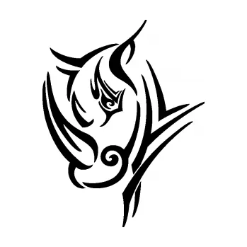 Samolepící dekorace SAMOLEPKA Nosorožec 003 hlava levá (01 - černá) NA AUTO, NÁLEPKA, FÓLIE, POLEP, TUNING, VLASTNÍ TEXT, TISK, AUTOSAMOLEPKY.cz, POLEPY, OBRÁZEK, LOGO, SAMOLEPKY