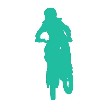 Samolepící dekorace SAMOLEPKA Motorka 022 levá motokros (25 - tyrkysová) NA AUTO, NÁLEPKA, FÓLIE, POLEP, TUNING, VLASTNÍ TEXT, TISK, AUTOSAMOLEPKY.cz, POLEPY, OBRÁZEK, LOGO, SAMOLEPKY