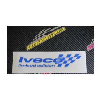 Polep vozidla SAMOLEPKA Iveco limited edition pravá (10 - červená) NA AUTO, NÁLEPKA, FÓLIE, POLEP, TUNING, VLASTNÍ TEXT, TISK, AUTOSAMOLEPKY.cz, POLEPY, OBRÁZEK, LOGO, SAMOLEPKY