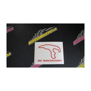 Samolepící dekorace SAMOLEPKA Okruh Spa Francorchamps (17 - šedá) NA AUTO, NÁLEPKA, FÓLIE, POLEP, TUNING, VLASTNÍ TEXT, TISK, AUTOSAMOLEPKY.cz, POLEPY, OBRÁZEK, LOGO, SAMOLEPKY