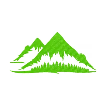 Samolepící dekorace Krajina hory 011 levá (58 - 3D karbon zelený kawasaki) SAMOLEPKA NA AUTO, NÁLEPKA, FÓLIE, POLEP, TUNING, VLASTNÍ TEXT, TISK, AUTOSAMOLEPKY.cz, POLEPY, OBRÁZEK, LOGO, 3D STICKERS