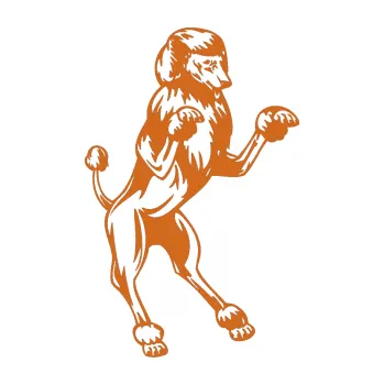 samolepka Pes 023 pravá Pudl (26 - oříšková) SAMOLEPKA NA AUTO, NÁLEPKA, FÓLIE, POLEP, TUNING, VLASTNÍ TEXT, TISK, AUTOSAMOLEPKY.cz, POLEPY, OBRÁZEK, LOGO, 3D STICKERS