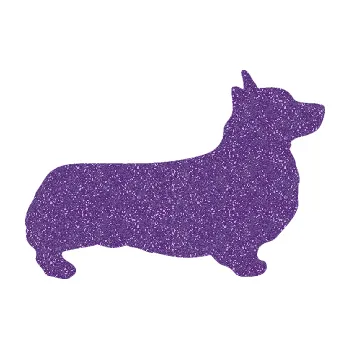 Polep vozidla SAMOLEPKA NA AUTO Pes 164 pravá Welsh Corgi Pembroke (87 - Ultra Metalic fialová) NÁLEPKA, FÓLIE, POLEP, TUNING, VLASTNÍ TEXT, TISK, AUTOSAMOLEPKY.cz, POLEPY, OBRÁZEK, LOGO, SAMOLEPKY