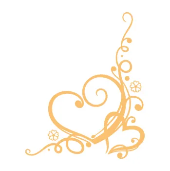 Samolepící dekorace Květina dekor 003 levá srdíčka (08 - béžová) SAMOLEPKA NA AUTO, NÁLEPKA, FÓLIE, POLEP, TUNING, VLASTNÍ TEXT, TISK, AUTOSAMOLEPKY.cz, POLEPY, OBRÁZEK, LOGO, 3D STICKERS