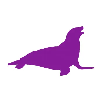 Samolepící dekorace Lachtan 002 pravá (14 - fialová) SAMOLEPKA NA AUTO, NÁLEPKA, FÓLIE, POLEP, TUNING, VLASTNÍ TEXT, TISK, AUTOSAMOLEPKY.cz, POLEPY, OBRÁZEK, LOGO, 3D STICKERS