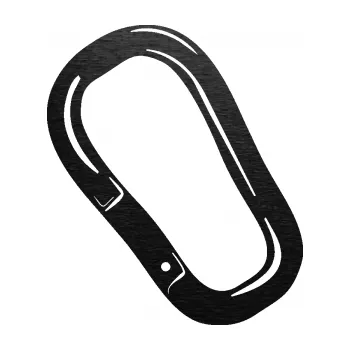 Samolepící dekorace SAMOLEPKA Karabina 001 levá alpinismus (63 - škrábaný kov černý) NA AUTO, NÁLEPKA, FÓLIE, POLEP, TUNING, VLASTNÍ TEXT, TISK, AUTOSAMOLEPKY.cz, POLEPY, OBRÁZEK, LOGO, SAMOLEPKY