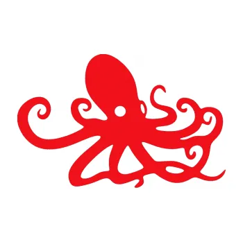 Samolepící dekorace SAMOLEPKA Chobotnice 001 pravá (10 - červená) NA AUTO, NÁLEPKA, FÓLIE, POLEP, TUNING, VLASTNÍ TEXT, TISK, AUTOSAMOLEPKY.cz, POLEPY, OBRÁZEK, LOGO, SAMOLEPKY