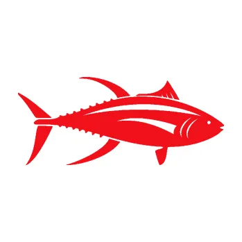 Polep vozidla SAMOLEPKA Ryba 013 pravá tuňák (10 - červená) NA AUTO, NÁLEPKA, FÓLIE, POLEP, TUNING, VLASTNÍ TEXT, TISK, AUTOSAMOLEPKY.cz, POLEPY, OBRÁZEK, LOGO, SAMOLEPKY