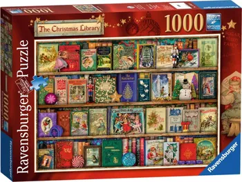 Puzzle Ravensburger Vánoční knihovna 1000 dílků
