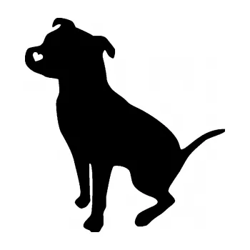 Samolepicí dekorace na vozidlo Pitbull 005 levá (01 - černá) SAMOLEPKA NA AUTO, NÁLEPKA, FÓLIE, POLEP, TUNING, VLASTNÍ TEXT, TISK, AUTOSAMOLEPKY.cz, POLEPY, OBRÁZEK, LOGO, 3D STICKERS