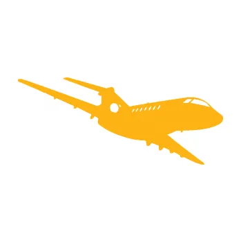 Polep vozidla SAMOLEPKA Letadlo 011 pravá (21 - světle oranžová) NA AUTO, NÁLEPKA, FÓLIE, POLEP, TUNING, VLASTNÍ TEXT, TISK, AUTOSAMOLEPKY.cz, POLEPY, OBRÁZEK, LOGO, SAMOLEPKY