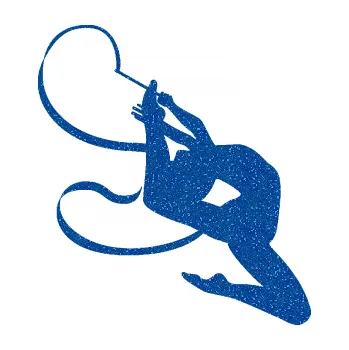 Samolepicí dekorace na vozidlo Moderní gymnastika 001 pravá gymnastka se stuhou (88 - Ultra Metalic modrá) SAMOLEPKA NA AUTO, NÁLEPKA, FÓLIE, POLEP, TUNING, VLASTNÍ TEXT, TISK, AUTOSAMOLEPKY.cz, POLEPY, OBRÁZEK, LOGO, 3D STICKERS