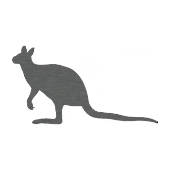 Samolepící dekorace Klokan 003 levá (62 - škrábaný titan) SAMOLEPKA NA AUTO, NÁLEPKA, FÓLIE, POLEP, TUNING, VLASTNÍ TEXT, TISK, AUTOSAMOLEPKY.cz, POLEPY, OBRÁZEK, LOGO, 3D STICKERS