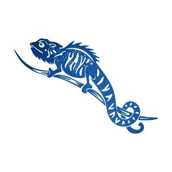 Samolepící dekorace SAMOLEPKA Chameleon 003 levá (65 - škrábaný kov modrý) NA AUTO, NÁLEPKA, FÓLIE, POLEP, TUNING, VLASTNÍ TEXT, TISK, AUTOSAMOLEPKY.cz, POLEPY, OBRÁZEK, LOGO, SAMOLEPKY