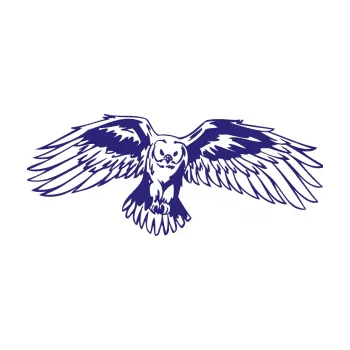 Samolepicí dekorace na vozidlo Predators 077 pravá sova (22 - střední modrá) SAMOLEPKA NA AUTO, NÁLEPKA, FÓLIE, POLEP, TUNING, VLASTNÍ TEXT, TISK, AUTOSAMOLEPKY.cz, POLEPY, OBRÁZEK, LOGO, 3D STICKERS