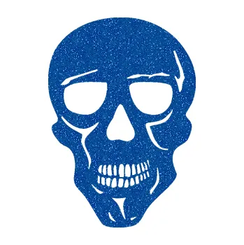 Samolepicí dekorace na vozidlo Lebka 040 levá (88 - Ultra Metalic modrá) SAMOLEPKA NA AUTO, NÁLEPKA, FÓLIE, POLEP, TUNING, VLASTNÍ TEXT, TISK, AUTOSAMOLEPKY.cz, POLEPY, OBRÁZEK, LOGO, 3D STICKERS