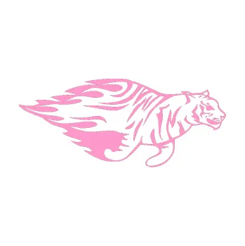 Samolepicí dekorace na vozidlo Animal flames 021 pravá tygr (24 - světle růžová) SAMOLEPKA NA AUTO, NÁLEPKA, FÓLIE, POLEP, TUNING, VLASTNÍ TEXT, TISK, AUTOSAMOLEPKY.cz, POLEPY, OBRÁZEK, LOGO, 3D STICKERS