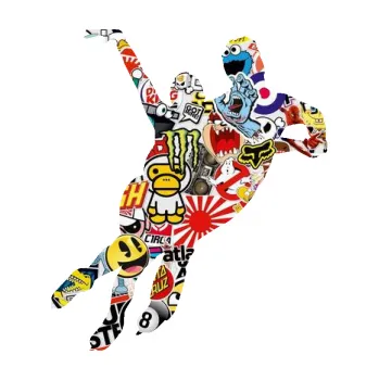 Polep vozidla Krasobruslení 009 pravá pár (83 - Sticker bomb) SAMOLEPKA NA AUTO, NÁLEPKA, FÓLIE, POLEP, TUNING, VLASTNÍ TEXT, TISK, AUTOSAMOLEPKY.cz, POLEPY, OBRÁZEK, LOGO, 3D STICKERS