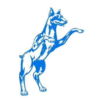 Polep vozidla SAMOLEPKA Pes 028 pravá (11 - modrá oceán) NA AUTO, NÁLEPKA, FÓLIE, POLEP, TUNING, VLASTNÍ TEXT, TISK, AUTOSAMOLEPKY.cz, POLEPY, OBRÁZEK, LOGO, SAMOLEPKY