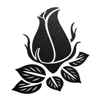 Samolepící dekorace SAMOLEPKA Květina dekor 018 levá růže (63 - škrábaný kov černý) NA AUTO, NÁLEPKA, FÓLIE, POLEP, TUNING, VLASTNÍ TEXT, TISK, AUTOSAMOLEPKY.cz, POLEPY, OBRÁZEK, LOGO, SAMOLEPKY