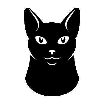 Samolepící dekorace SAMOLEPKA Kočka 005 pravá (01 - černá) NA AUTO, NÁLEPKA, FÓLIE, POLEP, TUNING, VLASTNÍ TEXT, TISK, AUTOSAMOLEPKY.cz, POLEPY, OBRÁZEK, LOGO, SAMOLEPKY