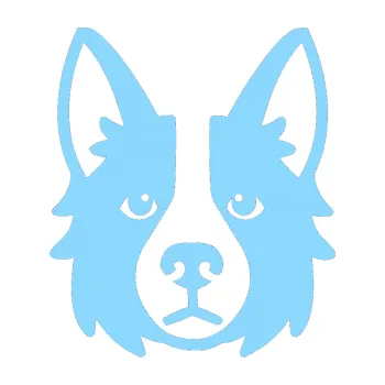 Polep vozidla Pes 068 Border kolie (03 - světle modrá) SAMOLEPKA NA AUTO, NÁLEPKA, FÓLIE, POLEP, TUNING, VLASTNÍ TEXT, TISK, AUTOSAMOLEPKY.cz, POLEPY, OBRÁZEK, LOGO, 3D STICKERS