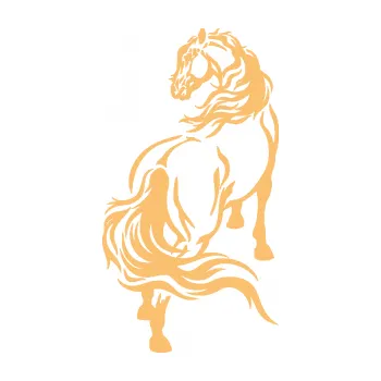 Samolepící dekorace SAMOLEPKA Kůň 051 levá (08 - béžová) NA AUTO, NÁLEPKA, FÓLIE, POLEP, TUNING, VLASTNÍ TEXT, TISK, AUTOSAMOLEPKY.cz, POLEPY, OBRÁZEK, LOGO, SAMOLEPKY