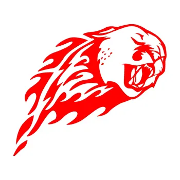 Samolepicí dekorace na vozidlo SAMOLEPKA Animal flames 083 pravá puma (74 - Fluorescentní červená) NA AUTO, NÁLEPKA, FÓLIE, POLEP, TUNING, VLASTNÍ TEXT, TISK, AUTOSAMOLEPKY.cz, POLEPY, OBRÁZEK, LOGO, SAMOLEPKY