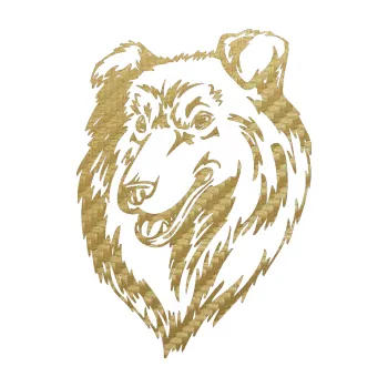 Polep vozidla SAMOLEPKA Pes 036 levá Kolie (59 - 3D karbon zlatý) NA AUTO, NÁLEPKA, FÓLIE, POLEP, TUNING, VLASTNÍ TEXT, TISK, AUTOSAMOLEPKY.cz, POLEPY, OBRÁZEK, LOGO, SAMOLEPKY