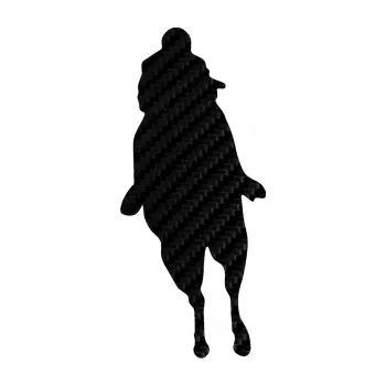 Samolepící dekorace SAMOLEPKA Kůň 018 levá s jezdcem (50 - 3D karbon černý) NA AUTO, NÁLEPKA, FÓLIE, POLEP, TUNING, VLASTNÍ TEXT, TISK, AUTOSAMOLEPKY.cz, POLEPY, OBRÁZEK, LOGO, SAMOLEPKY