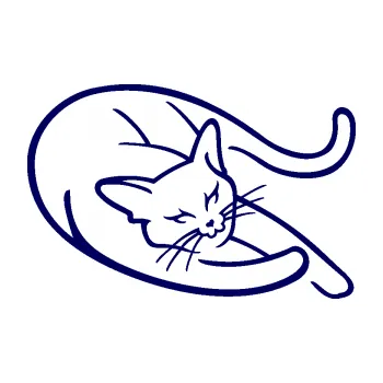Samolepící dekorace SAMOLEPKA Kočka 022 pravá (23 - tmavě modrá) NA AUTO, NÁLEPKA, FÓLIE, POLEP, TUNING, VLASTNÍ TEXT, TISK, AUTOSAMOLEPKY.cz, POLEPY, OBRÁZEK, LOGO, SAMOLEPKY