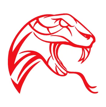 Samolepící dekorace SAMOLEPKA Cobra 002 pravá (10 - červená) NA AUTO, NÁLEPKA, FÓLIE, POLEP, TUNING, VLASTNÍ TEXT, TISK, AUTOSAMOLEPKY.cz, POLEPY, OBRÁZEK, LOGO, SAMOLEPKY