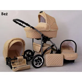 Kočárek Kombinovaný kočárek Raf-Pol Baby Lux Qbaro ALU 2021 02 béžový
