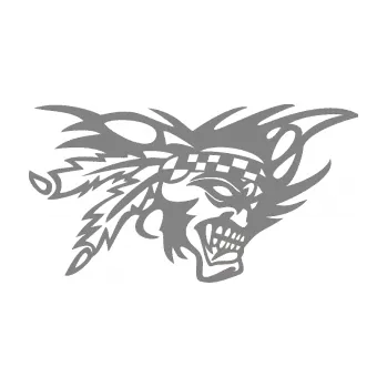 Samolepící dekorace Indián 001 pravá (17 - šedá) SAMOLEPKA NA AUTO, NÁLEPKA, FÓLIE, POLEP, TUNING, VLASTNÍ TEXT, TISK, AUTOSAMOLEPKY.cz, POLEPY, OBRÁZEK, LOGO, 3D STICKERS