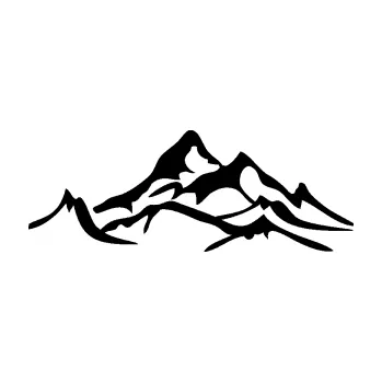 Samolepící dekorace SAMOLEPKA Krajina hory 017 levá (01 - černá) NA AUTO, NÁLEPKA, FÓLIE, POLEP, TUNING, VLASTNÍ TEXT, TISK, AUTOSAMOLEPKY.cz, POLEPY, OBRÁZEK, LOGO, SAMOLEPKY