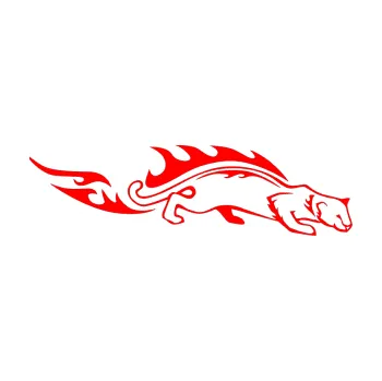 Samolepicí dekorace na vozidlo Animal flames 056 pravá puma (74 - Fluorescentní červená) SAMOLEPKA NA AUTO, NÁLEPKA, FÓLIE, POLEP, TUNING, VLASTNÍ TEXT, TISK, AUTOSAMOLEPKY.cz, POLEPY, OBRÁZEK, LOGO, 3D STICKERS