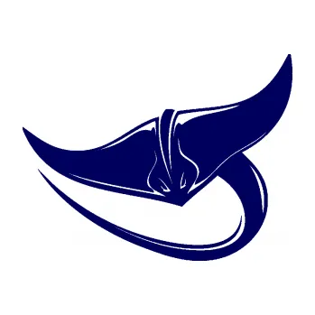 Samolepící dekorace SAMOLEPKA Rejnok 001 levá (23 - tmavě modrá) NA AUTO, NÁLEPKA, FÓLIE, POLEP, TUNING, VLASTNÍ TEXT, TISK, AUTOSAMOLEPKY.cz, POLEPY, OBRÁZEK, LOGO, SAMOLEPKY