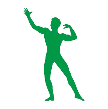 Polep vozidla Kulturista 004 levá (12 - zelená) SAMOLEPKA NA AUTO, NÁLEPKA, FÓLIE, POLEP, TUNING, VLASTNÍ TEXT, TISK, AUTOSAMOLEPKY.cz, POLEPY, OBRÁZEK, LOGO, 3D STICKERS