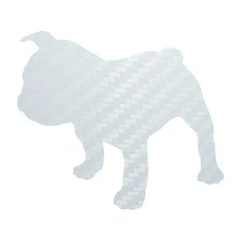 Polep vozidla SAMOLEPKA Pes 108 levá Francouzský buldoček (51 - 3D karbon bílý) NA AUTO, NÁLEPKA, FÓLIE, POLEP, TUNING, VLASTNÍ TEXT, TISK, AUTOSAMOLEPKY.cz, POLEPY, OBRÁZEK, LOGO, SAMOLEPKY