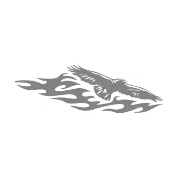 Samolepicí dekorace na vozidlo Animal flames 097 pravá orel (17 - šedá) SAMOLEPKA NA AUTO, NÁLEPKA, FÓLIE, POLEP, TUNING, VLASTNÍ TEXT, TISK, AUTOSAMOLEPKY.cz, POLEPY, OBRÁZEK, LOGO, 3D STICKERS