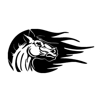 Samolepící dekorace SAMOLEPKA Kůň 073 pravá hlava s vlající hřívou (01 - černá) NA AUTO, NÁLEPKA, FÓLIE, POLEP, TUNING, VLASTNÍ TEXT, TISK, AUTOSAMOLEPKY.cz, POLEPY, OBRÁZEK, LOGO, SAMOLEPKY