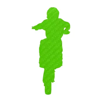 Samolepící dekorace SAMOLEPKA Motorka 021 pravá motokros (58 - 3D karbon zelený kawasaki) NA AUTO, NÁLEPKA, FÓLIE, POLEP, TUNING, VLASTNÍ TEXT, TISK, AUTOSAMOLEPKY.cz, POLEPY, OBRÁZEK, LOGO, SAMOLEPKY