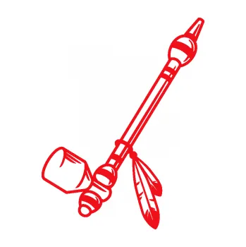 Samolepící dekorace SAMOLEPKA Dýmka míru levá (10 - červená) NA AUTO, NÁLEPKA, FÓLIE, POLEP, TUNING, VLASTNÍ TEXT, TISK, AUTOSAMOLEPKY.cz, POLEPY, OBRÁZEK, LOGO, SAMOLEPKY